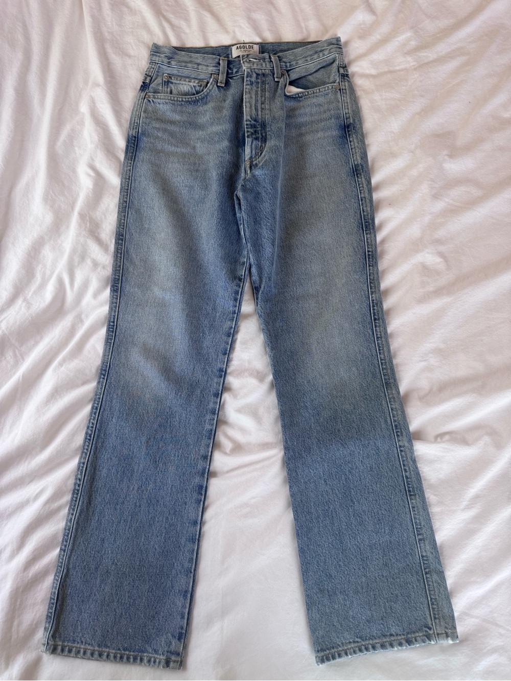 AGOLDE Pinch Waist Light Straight Leg Jeans